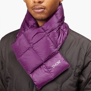 TAION Basic down scarf neck warmer purple